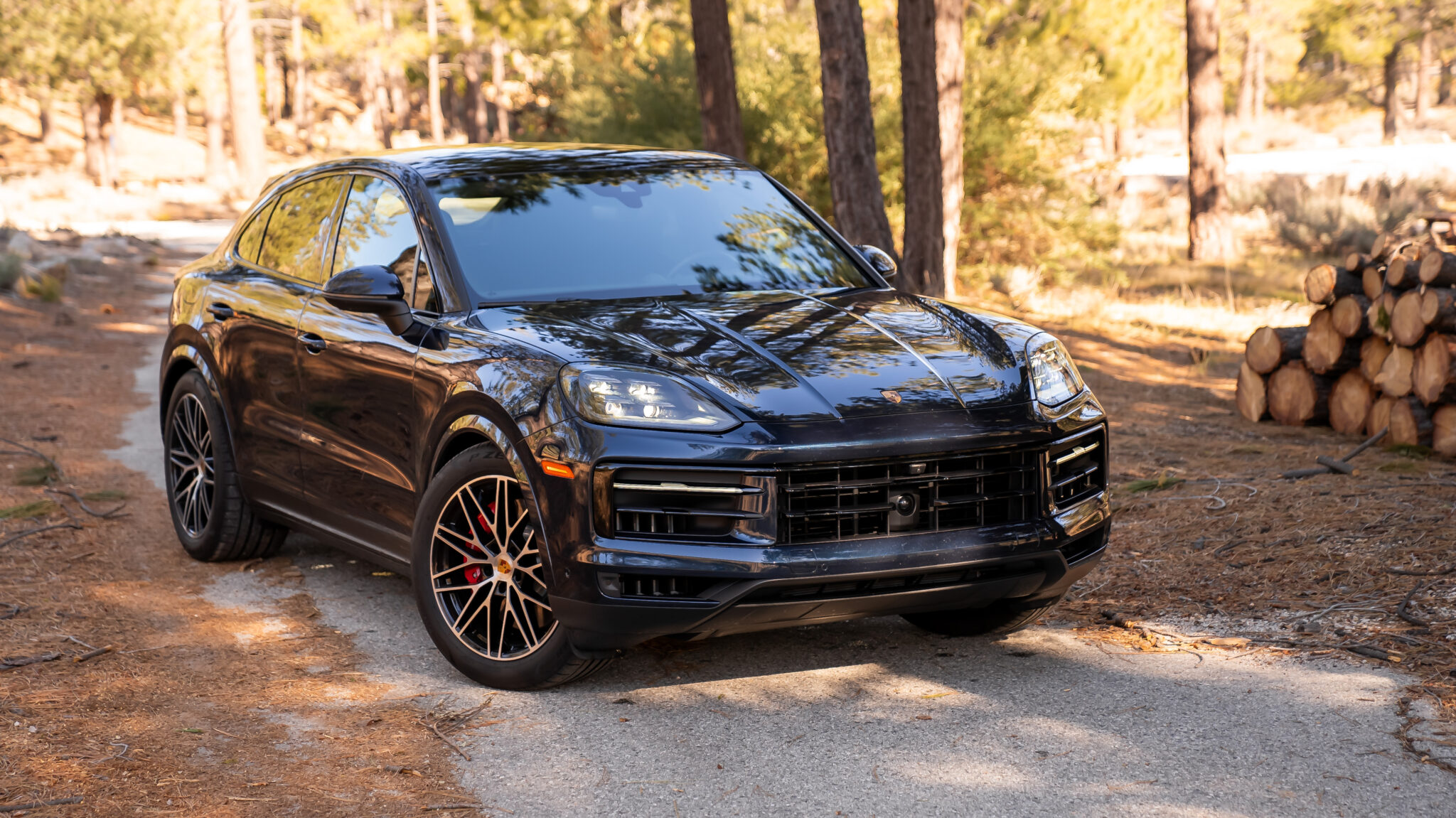 An image of a Porsche Cayenne S Coupe parked outdoors.