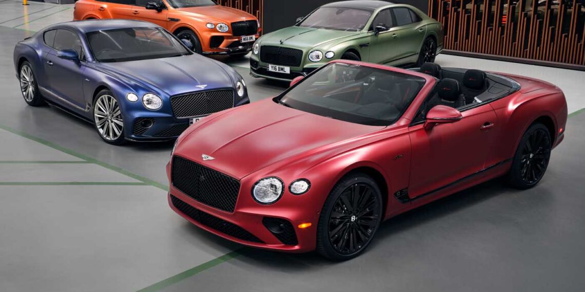 Bentley Expands Its Satin Paint Range To Include 15 Colors