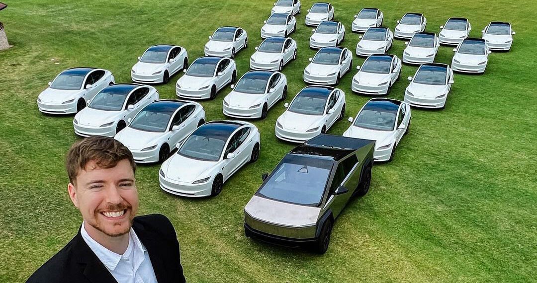 MrBeast Is Giving Away 26 Teslas For His 26th Birthday