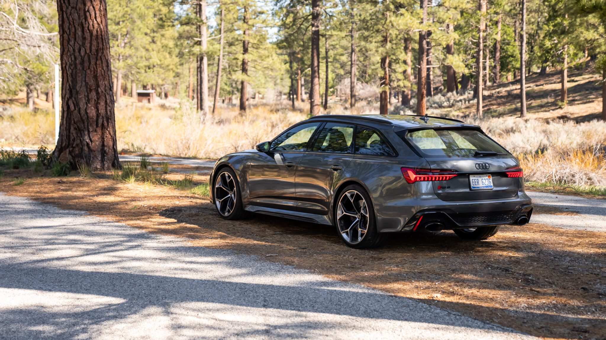 An image of an Audi RS6 Avant Performance parked outdoors.