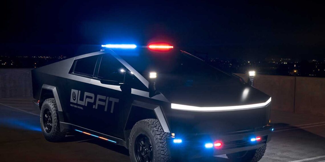 UP.FIT Unveils The First Tesla Cybertruck Police Vehicle