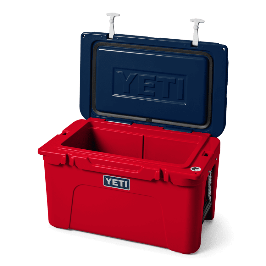 W site studio hard goods Tundra 45 Patriotic RWB 3 qrt Lid up 3421 Primary B 2400x2400