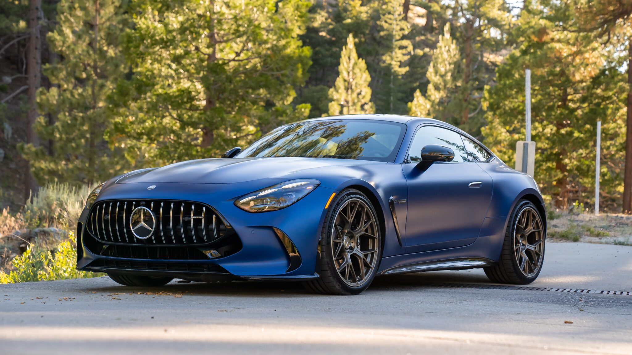 An image of a 2024 Mercedes-AMG GT 63 parked outdoors.