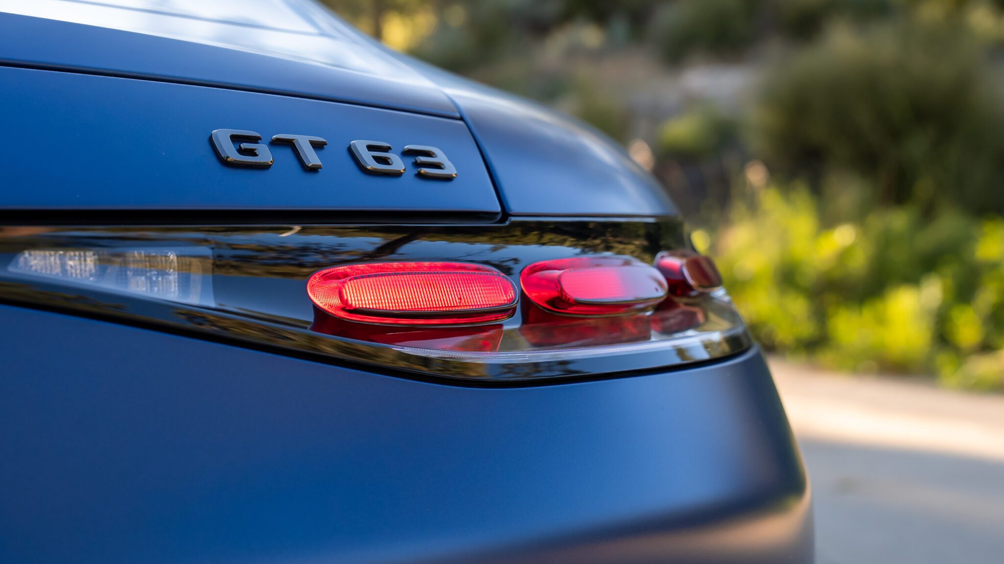 A close-up shot of a car's tail light.