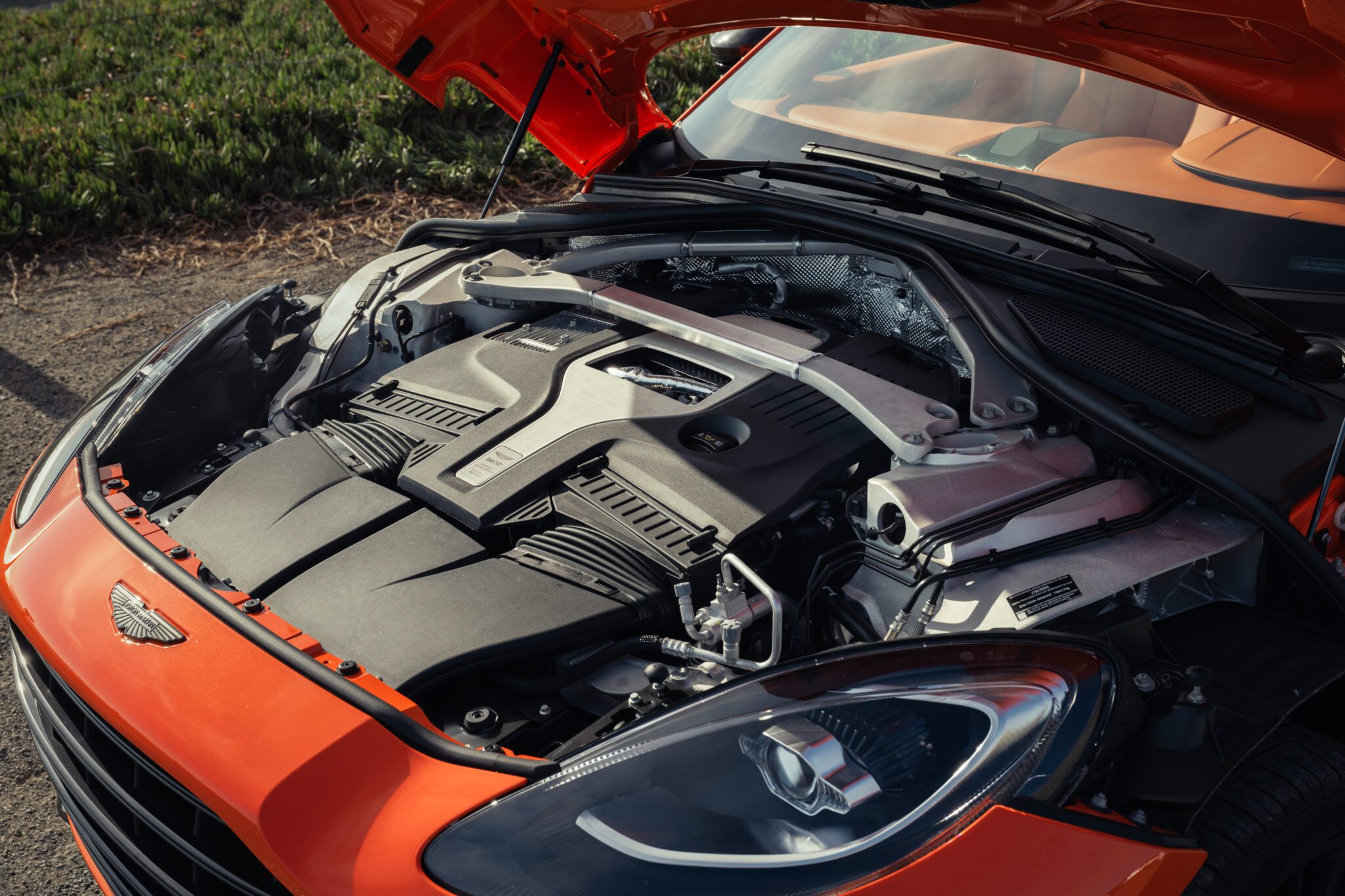 An image of a car's engine bay.