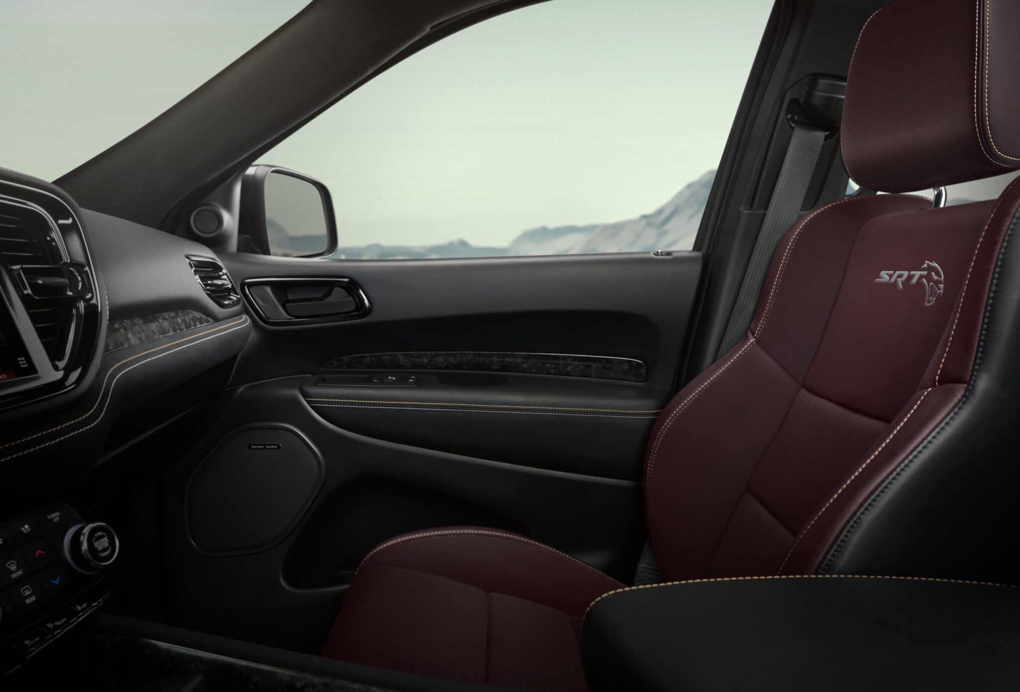 Interior of 2025 Dodge Durango SRT Hellcat Silver Bullet special