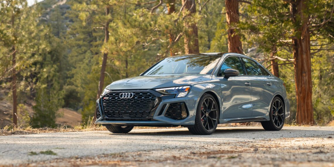 An image of an Audi RS 3 parked outdoors.