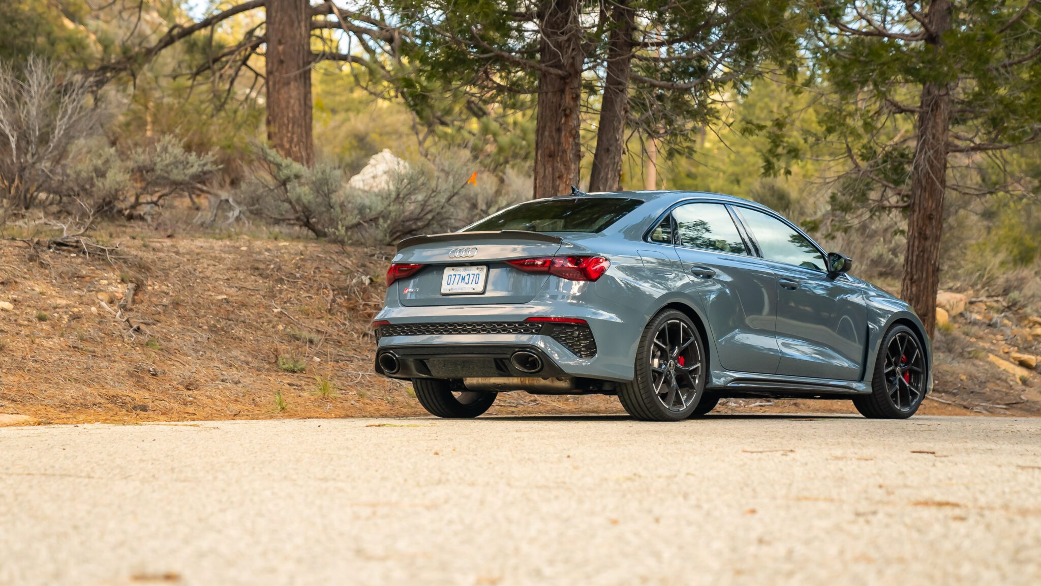 An image of an Audi RS 3 parked outdoors.