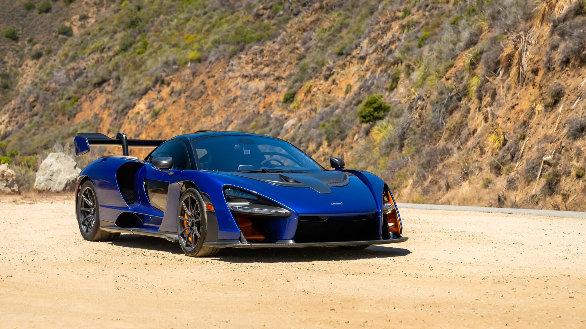 An image of a McLaren Senna parked outdoors.