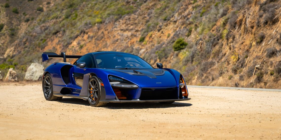 An image of a McLaren Senna parked outdoors.