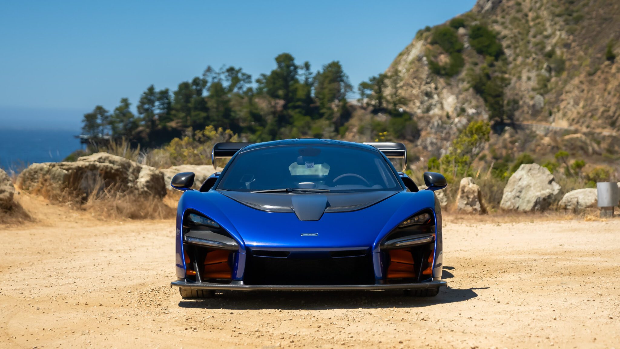 An image of a McLaren Senna parked outdoors.