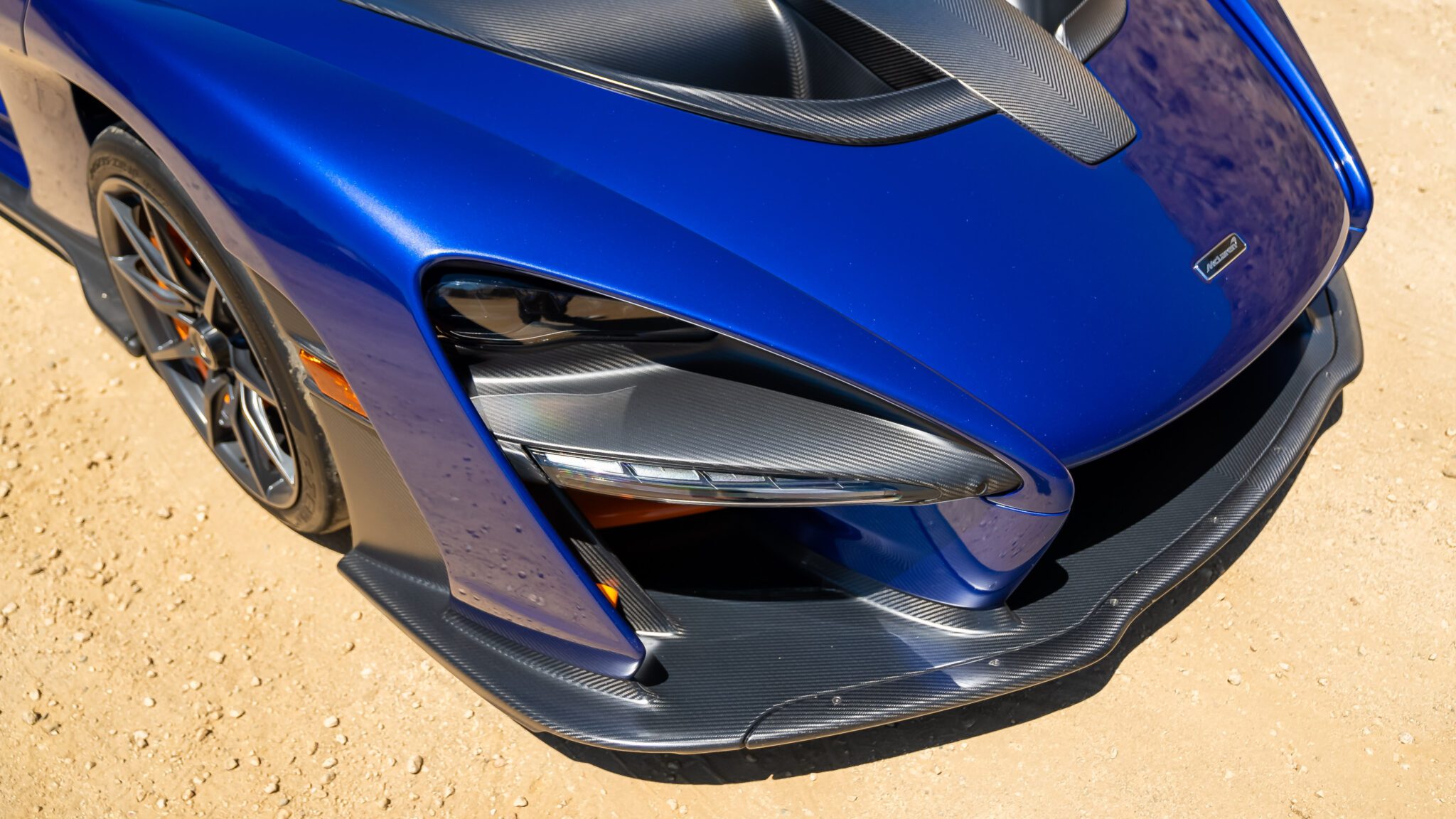 An image of a McLaren Senna parked outdoors.