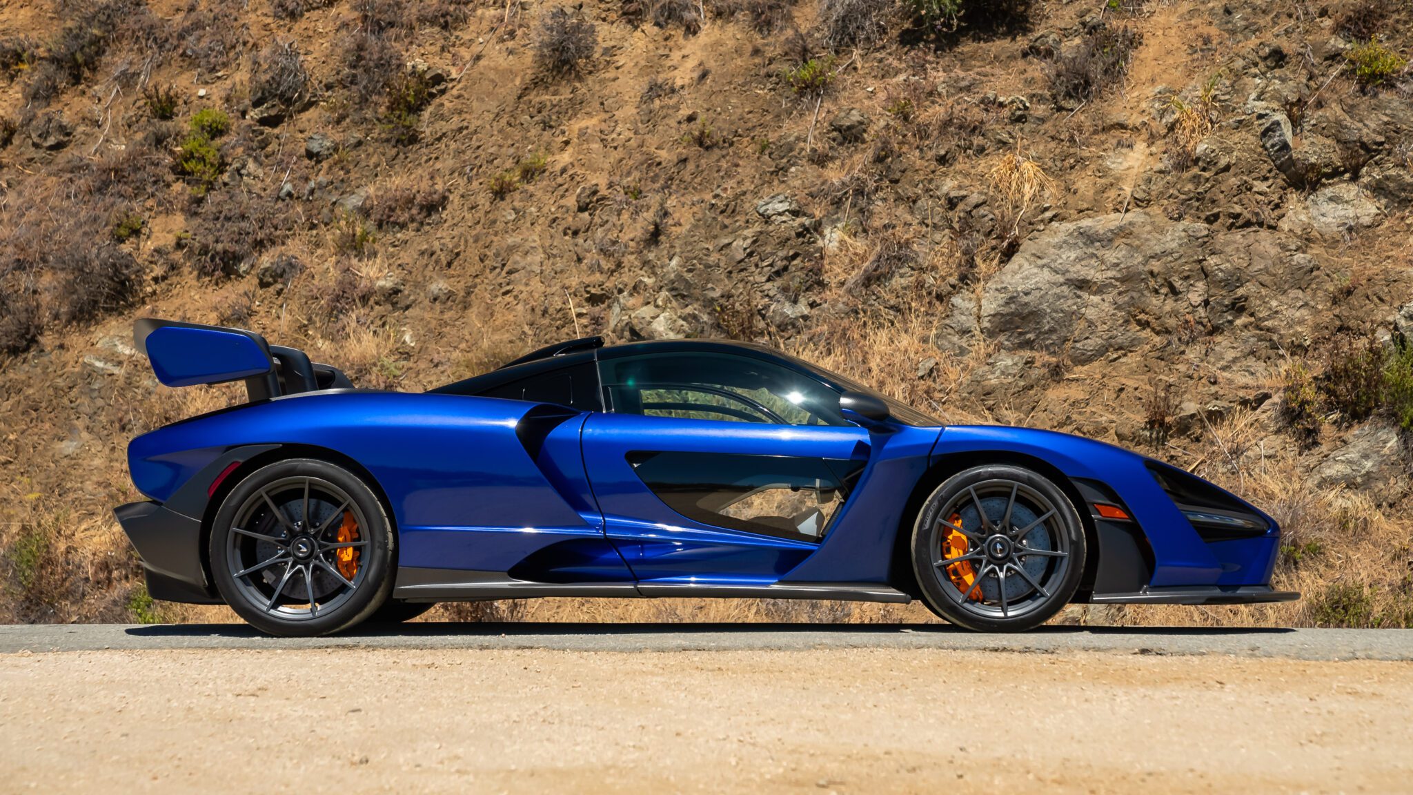 An image of a McLaren Senna parked outdoors.