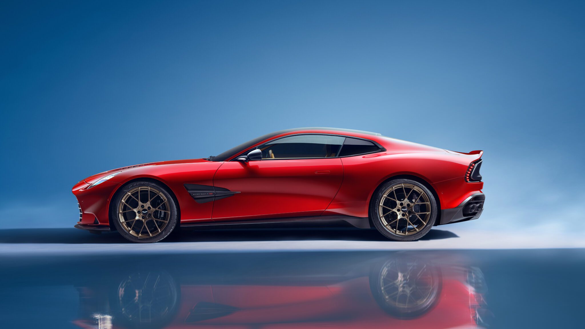 An image of an Aston Martin Vanquish parked in a studio.