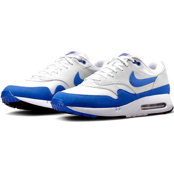 Introducing a top pick from our latest collection: the Nike Air Max sneakers in white and blue, featuring visible air cushioning in the sole. Keep an eye out for these exclusive deals during Black Friday 2024 at duPont REGISTRY.