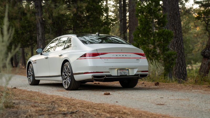 An image of a 2024 Genesis G90 parked outdoors.