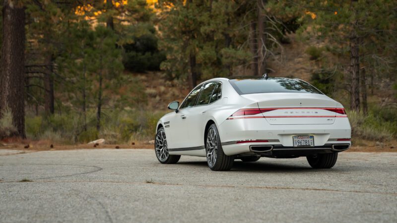 An image of a 2024 Genesis G90 parked outdoors.