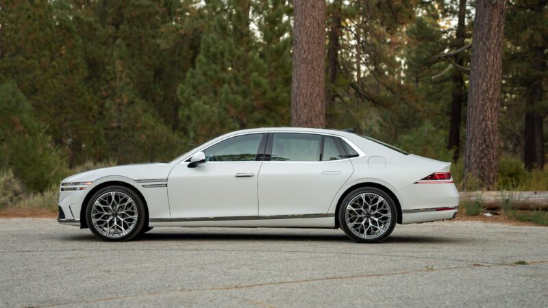 An image of a 2024 Genesis G90 parked outdoors.