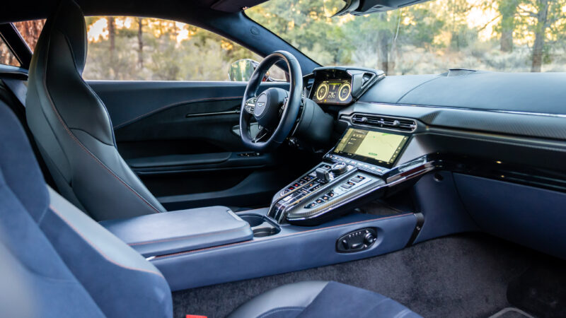 A close-up image of a car's interior.