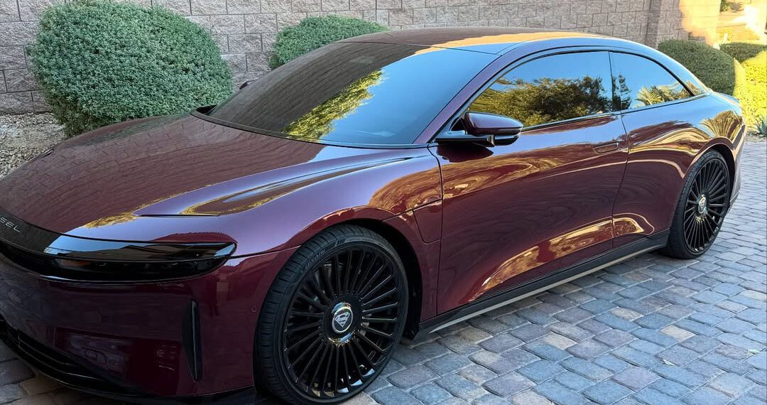 Shaq Takes Delivery Of A New Custom Lucid Air Coupe