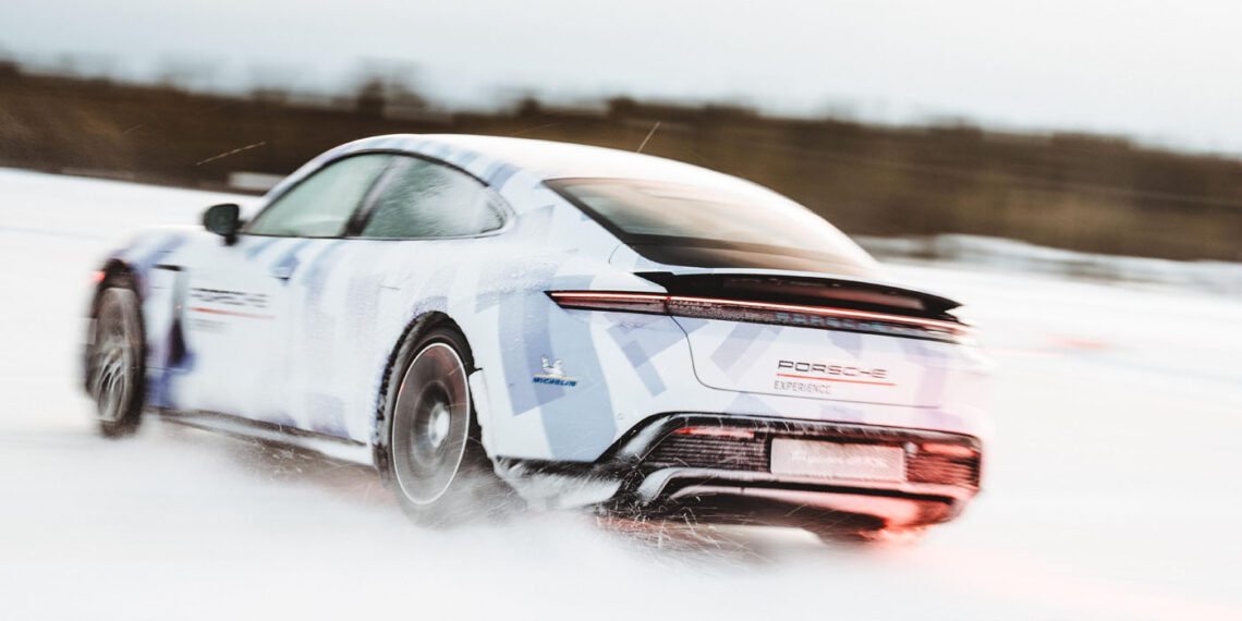 Porsche Taycan Achieves New Guinness World Record For Ice Drifting