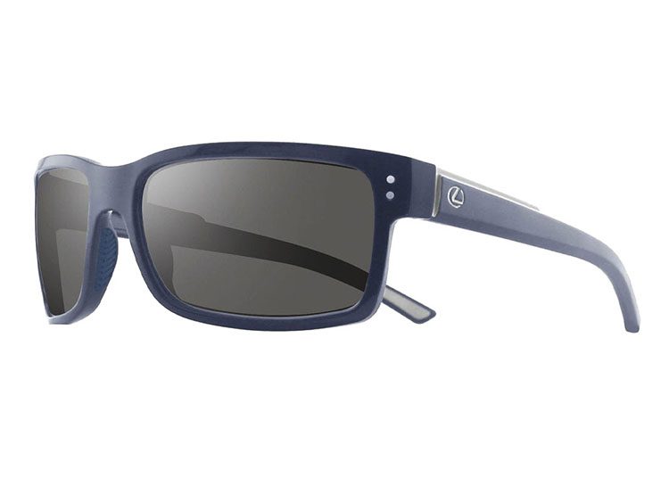 Dark-framed luxury sunglasses with rectangular lenses and a small logo on the temples, perfect for the ultimate driver.