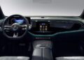 Experience the modern luxury of a Mercedes-Benz interior, featuring a digital dashboard and illuminated console. With an AI Radio App and multi-function steering wheel, the two large touchscreens seamlessly display controls and information, offering an intuitive driving experience.