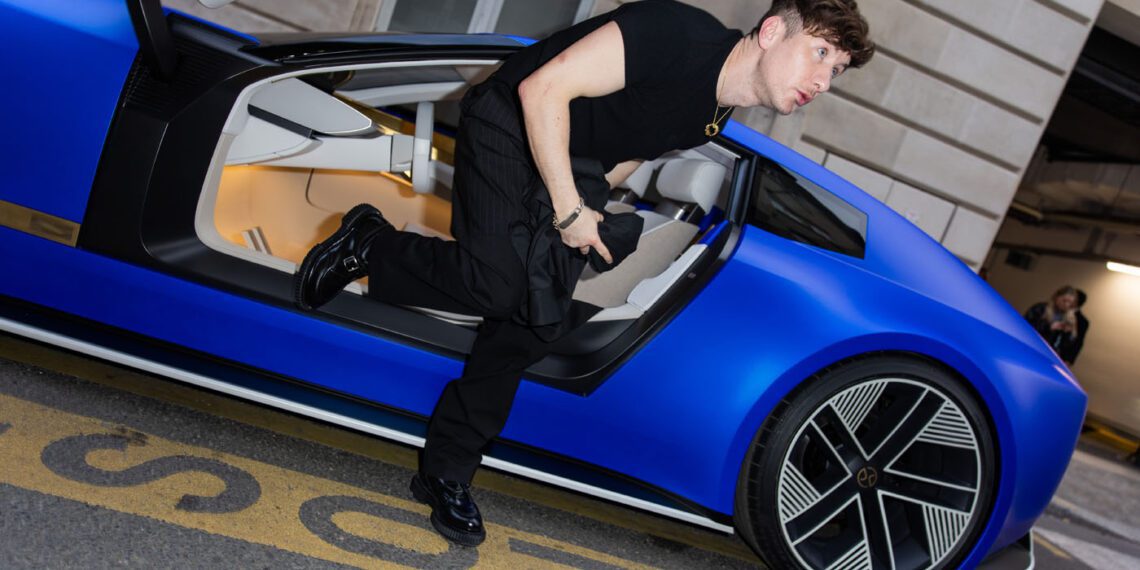 Celebrities Drive The Jaguar Type 00 Concept At Paris Fashion Week