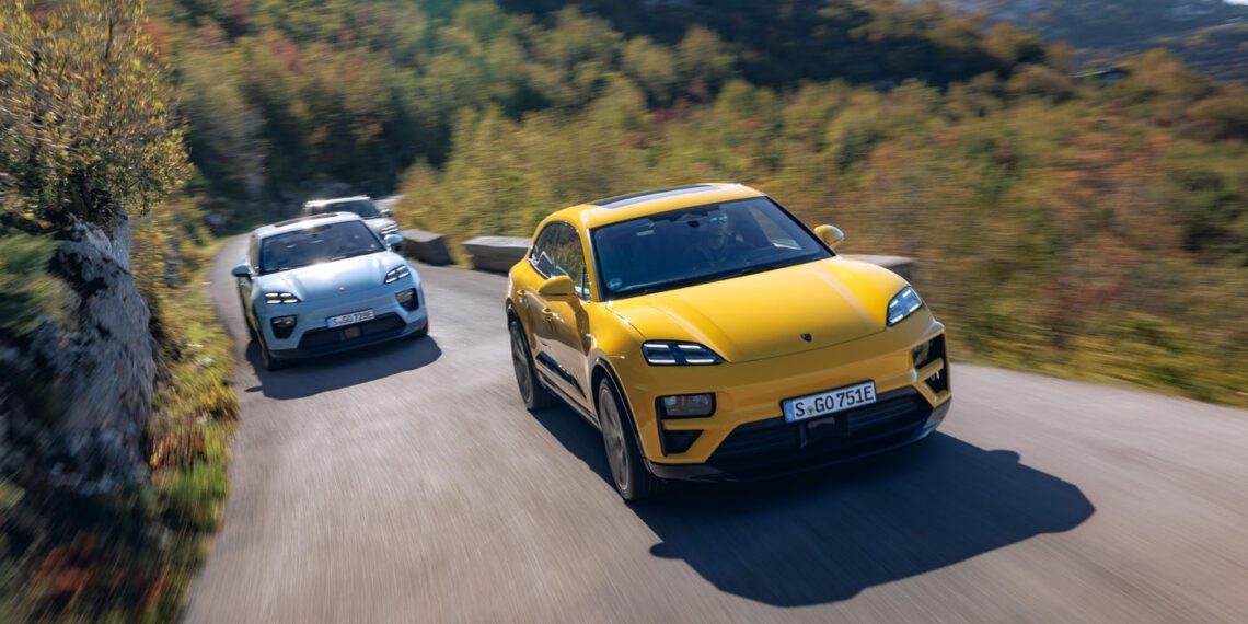 Porsche Brings The Macan Turbo Electric To One Of Europe’s Best Driving Roads