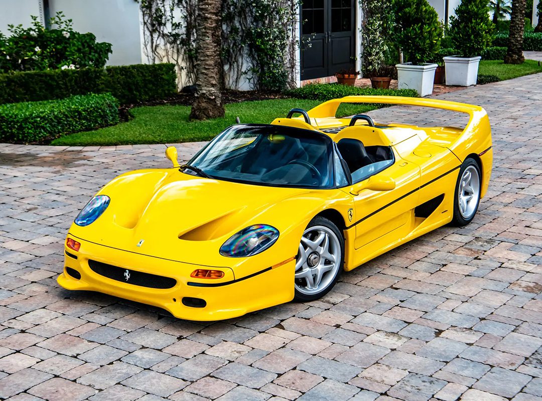 Thumbnail image for Ralph Lauren’s 1-of-2 Giallo Modena 1995 Ferrari F50 Heads To Auction