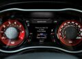 Close-up of a 2023 Dodge Challenger SRT Demon 170 dashboard showing tachometer, speedometer, and a digital display with brake pressure and an odometer reading of 1026 miles—a true crown jewel for any MOPAR collector.