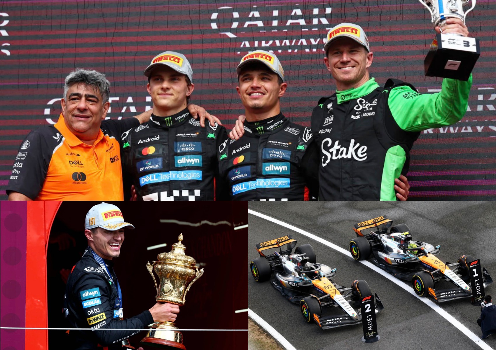 F1 Diamond Jubilee Thriller: Lando Norris Wins British GP In McLaren 1-2,  Hülkenberg Finally On The Podium