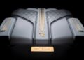 Close-up of a Rolls-Royce engine cover with gold accents, "12" in the center, and a plaque reading "Phantom Centenary Since 1925," as Rolls-Royce honors 100 years of Phantom with groundbreaking private collection details.