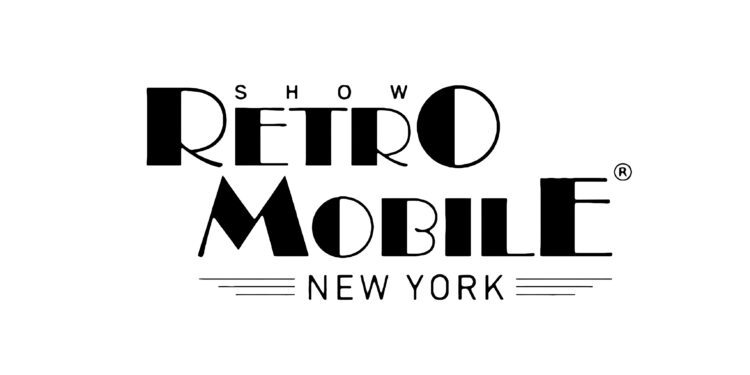 Logo with the text "Show Retro Mobile New York" in a stylized black font on a white background.
