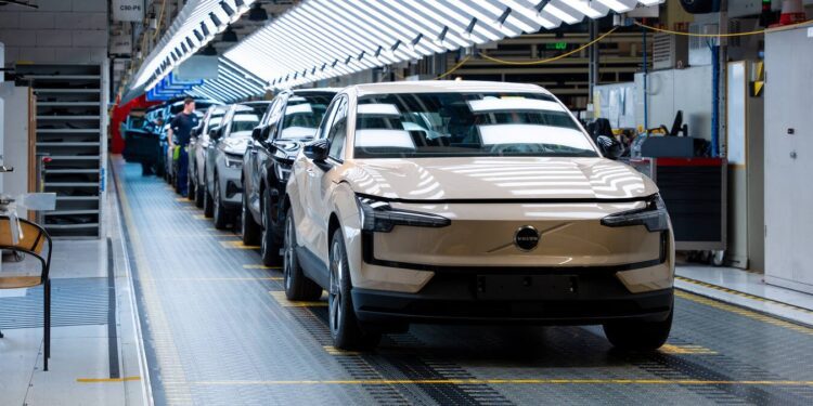 The Volvo Cars EX30 begins production in Europe, in the Volvo Cars Ghent plant in Ghent, Belgium.